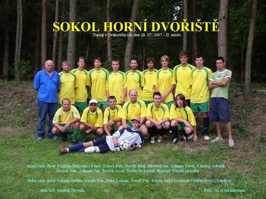Turnaj v Drahotěšicích dne 28. 7. 2007 - II. místo